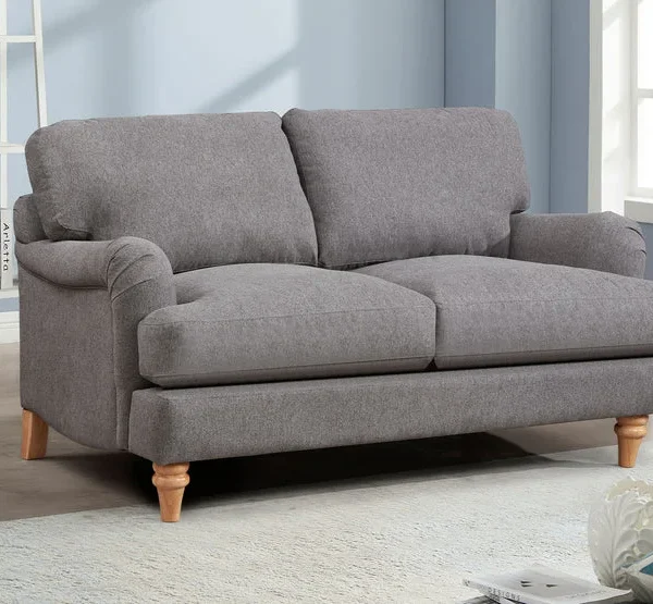 Belvadere 2 Seater Fabric Sofa ā Grey